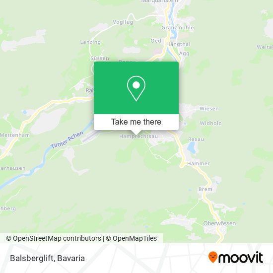 Balsberglift map