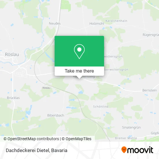 Карта Dachdeckerei Dietel