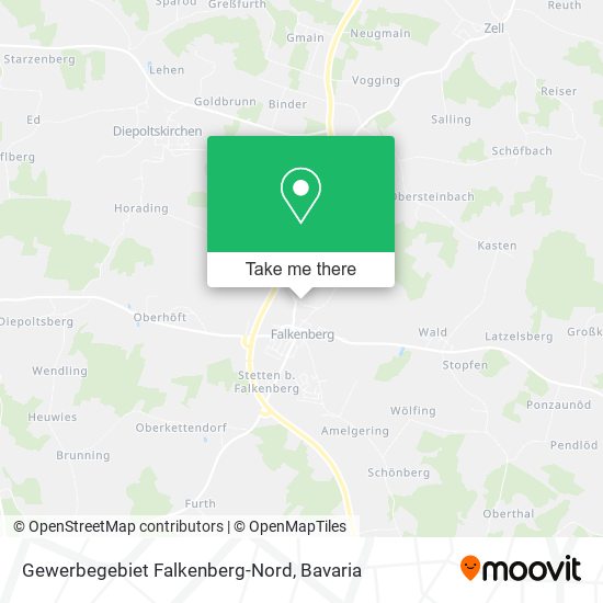 Gewerbegebiet Falkenberg-Nord map