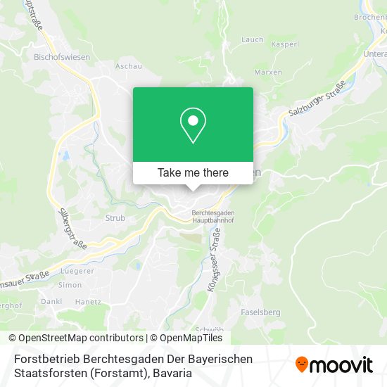 Карта Forstbetrieb Berchtesgaden Der Bayerischen Staatsforsten (Forstamt)