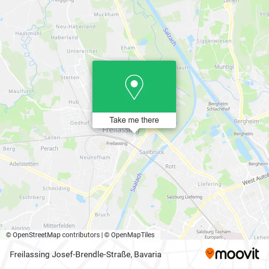 Карта Freilassing Josef-Brendle-Straße