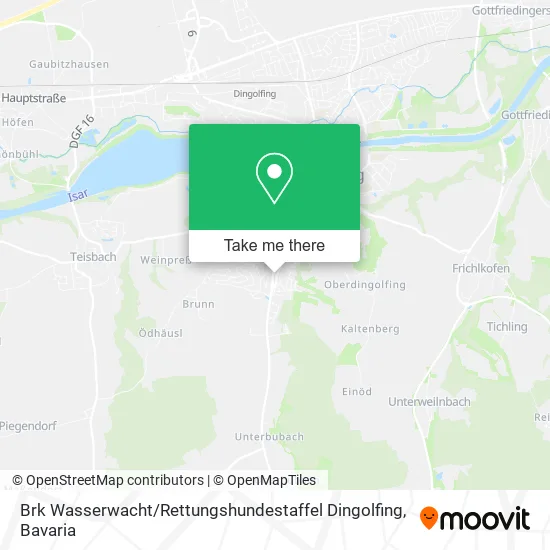 Карта Brk Wasserwacht / Rettungshundestaffel Dingolfing
