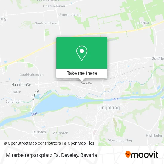 Карта Mitarbeiterparkplatz Fa. Develey