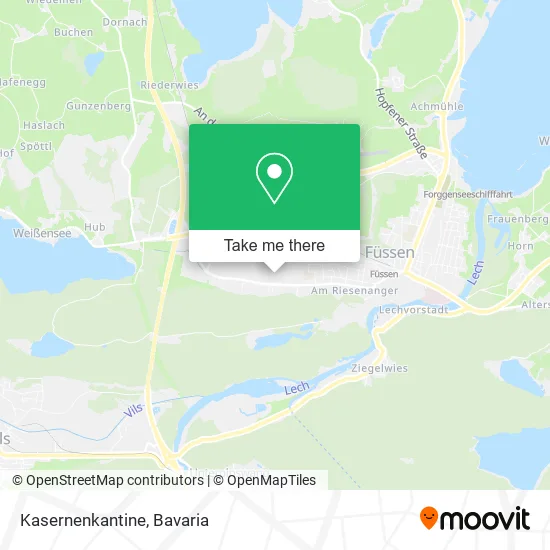 Карта Kasernenkantine