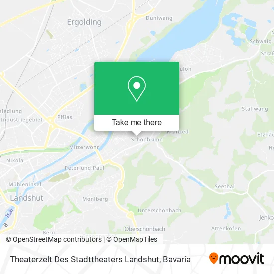 Карта Theaterzelt Des Stadttheaters Landshut
