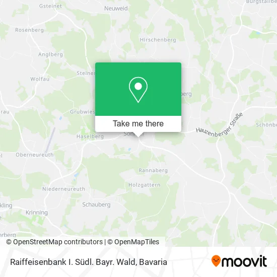 Raiffeisenbank I. Südl. Bayr. Wald map