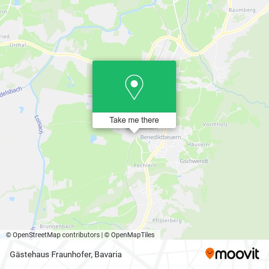 Gästehaus Fraunhofer map