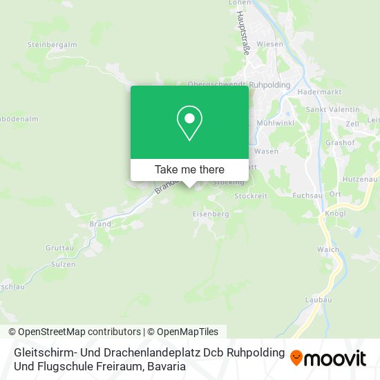 Карта Gleitschirm- Und Drachenlandeplatz Dcb Ruhpolding Und Flugschule Freiraum