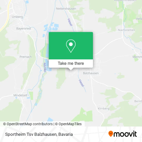 Карта Sportheim Tsv Balzhausen
