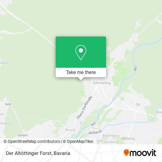 Карта Der Altöttinger Forst
