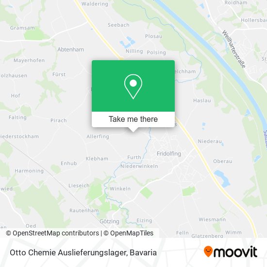 Otto Chemie Auslieferungslager map