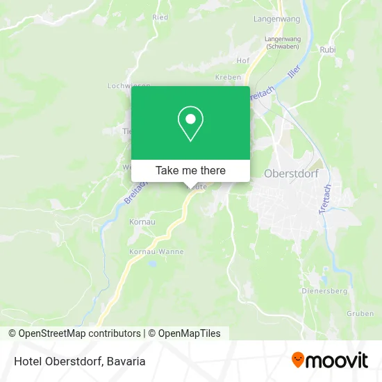Hotel Oberstdorf map