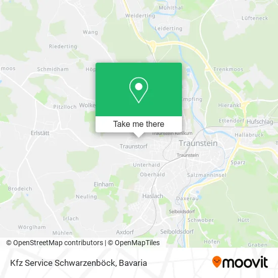 Карта Kfz Service Schwarzenböck