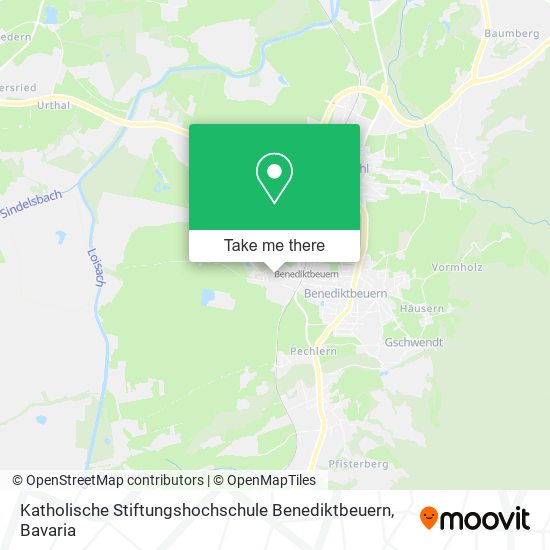 Katholische Stiftungshochschule Benediktbeuern map