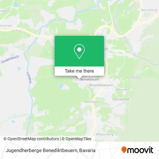 Карта Jugendherberge Benediktbeuern