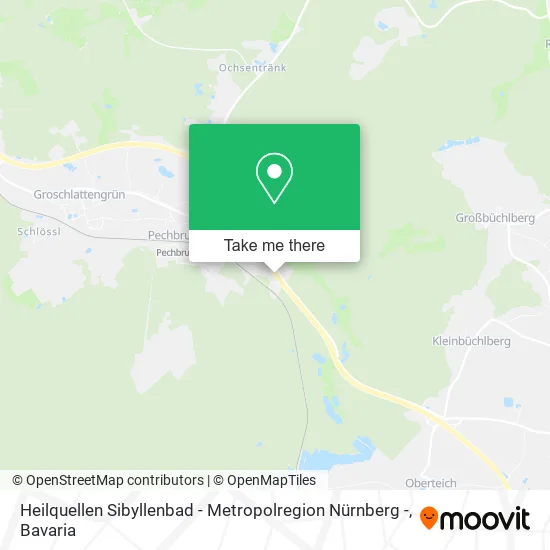 Карта Heilquellen Sibyllenbad - Metropolregion Nürnberg -
