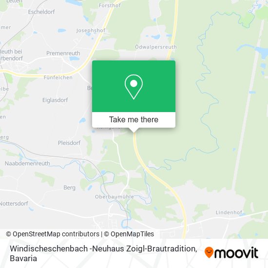 Windischeschenbach -Neuhaus Zoigl-Brautradition map