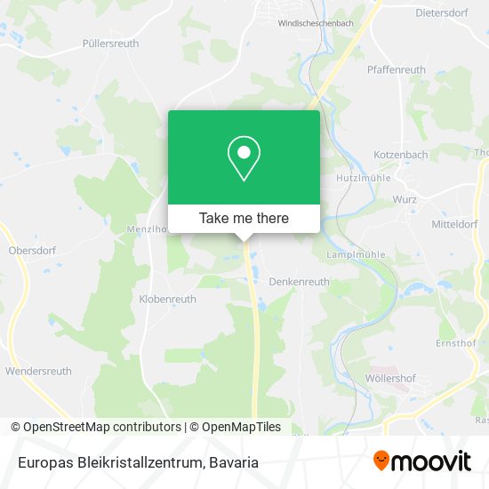 Europas Bleikristallzentrum map
