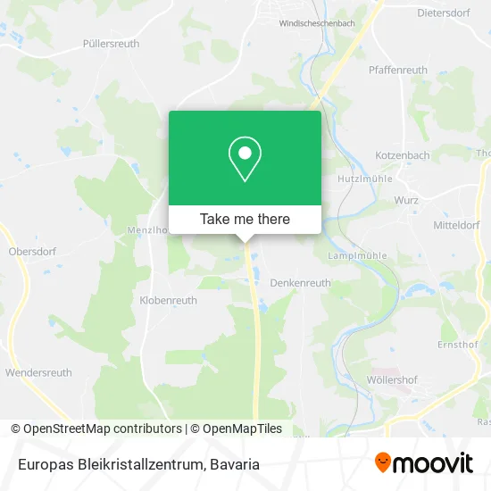 Карта Europas Bleikristallzentrum