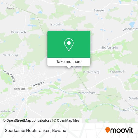 Sparkasse Hochfranken map