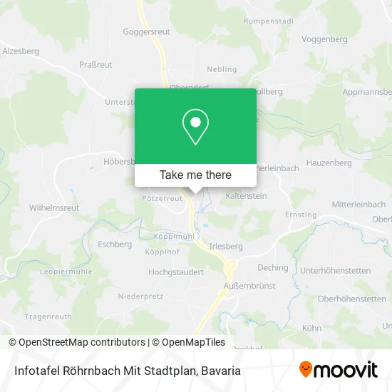 Карта Infotafel Röhrnbach Mit Stadtplan