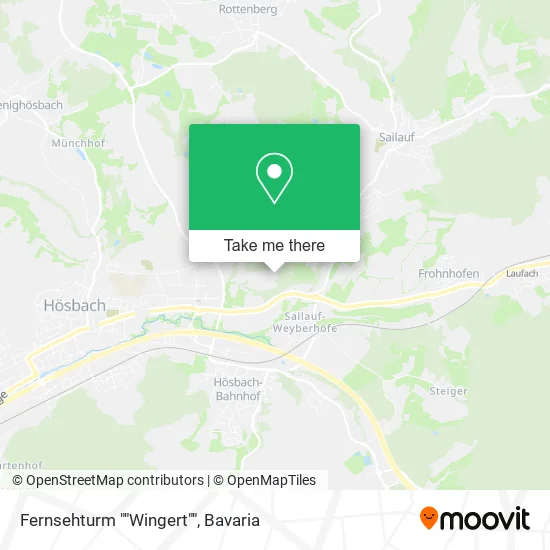 Fernsehturm ""Wingert"" map