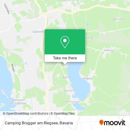 Camping Brugger am Riegsee map