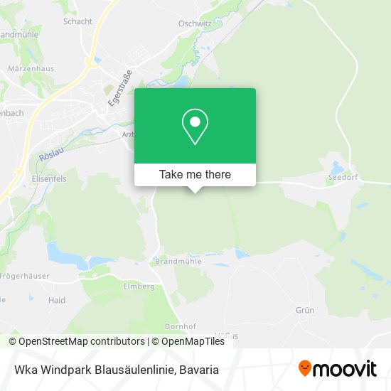 Wka Windpark Blausäulenlinie map
