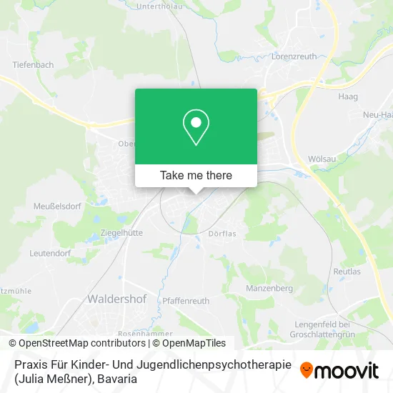 Карта Praxis Für Kinder- Und Jugendlichenpsychotherapie (Julia Meßner)