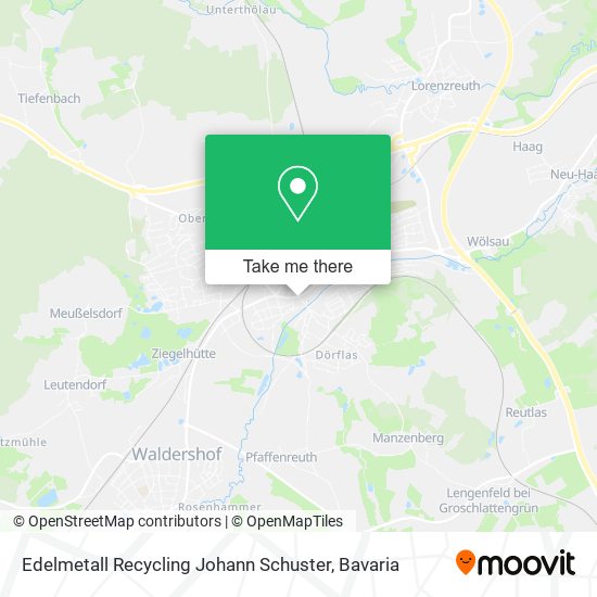 Edelmetall Recycling Johann Schuster map