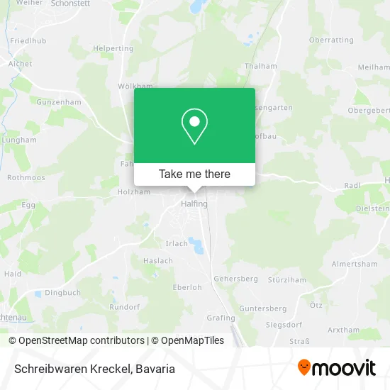 Карта Schreibwaren Kreckel