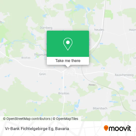 Карта Vr-Bank Fichtelgebirge Eg