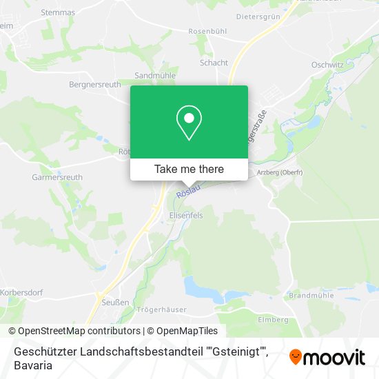 Geschützter Landschaftsbestandteil ""Gsteinigt"" map