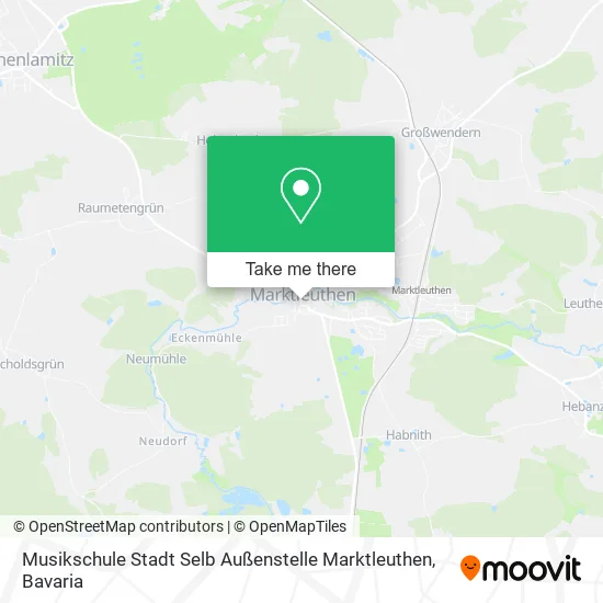 Карта Musikschule Stadt Selb Außenstelle Marktleuthen