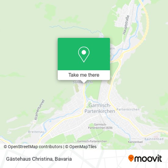 Gästehaus Christina map
