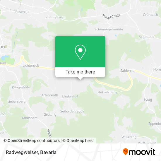 Карта Radwegweiser