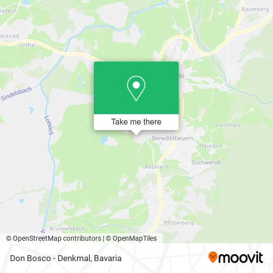 Карта Don Bosco - Denkmal