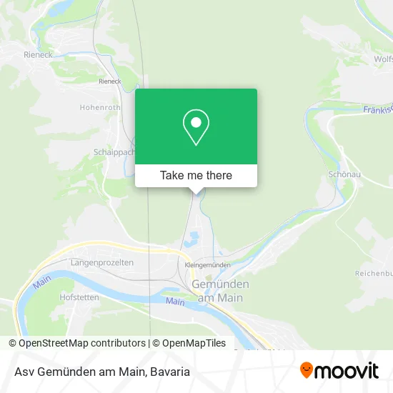 Карта Asv Gemünden am Main