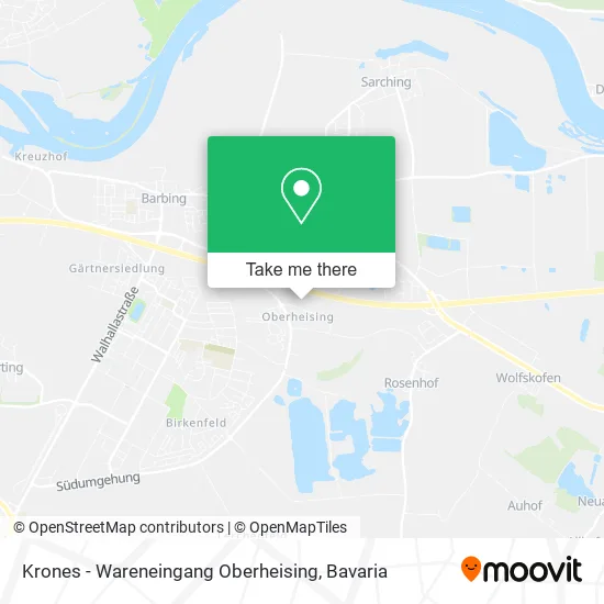 Карта Krones - Wareneingang Oberheising