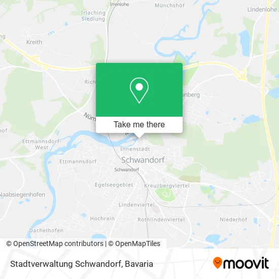 Карта Stadtverwaltung Schwandorf
