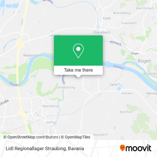 Карта Lidl Regionallager Straubing