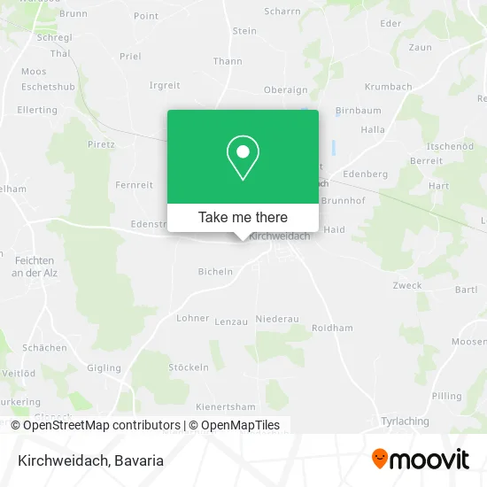 Карта Kirchweidach