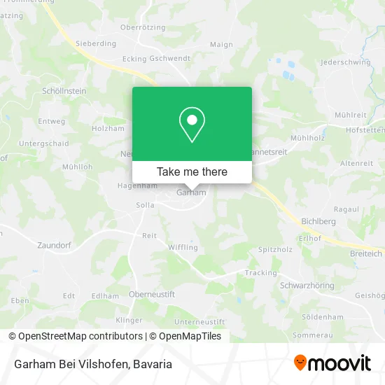 Карта Garham Bei Vilshofen