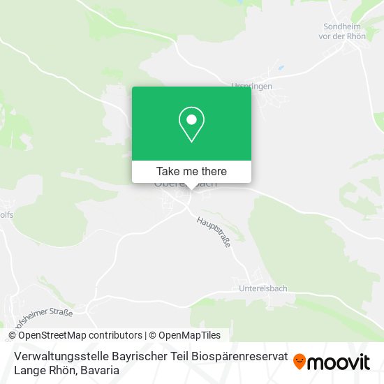 Verwaltungsstelle Bayrischer Teil Biospärenreservat Lange Rhön map