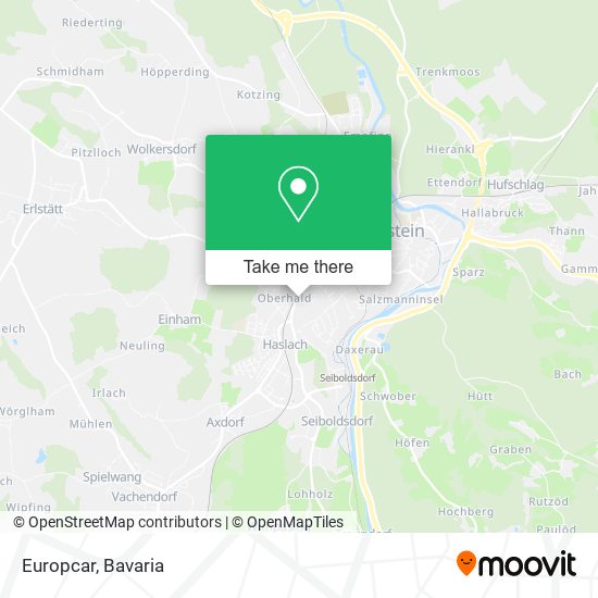 Europcar map