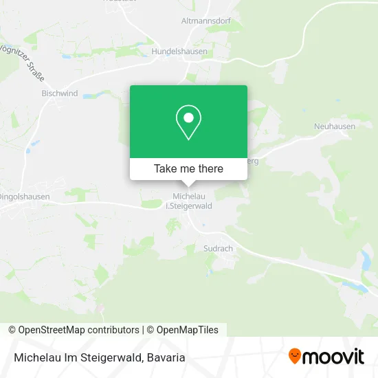 Карта Michelau Im Steigerwald