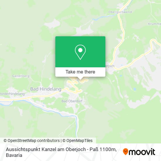 Aussichtspunkt Kanzel am Oberjoch - Paß 1100m map
