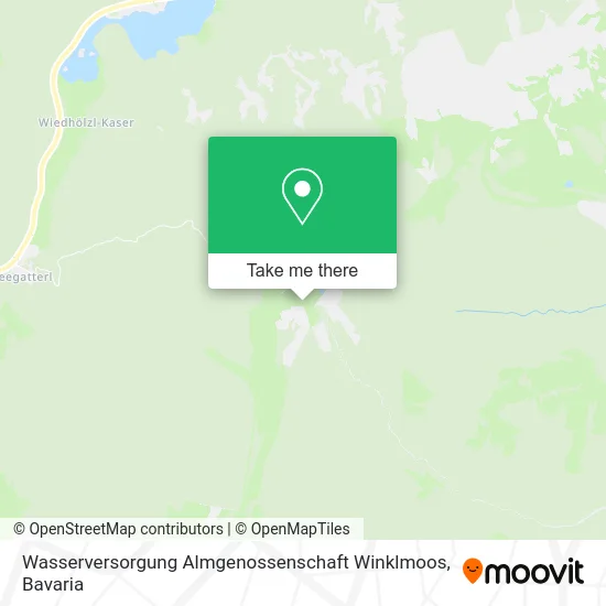 Карта Wasserversorgung Almgenossenschaft Winklmoos
