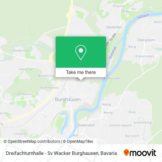 Dreifachturnhalle - Sv Wacker Burghausen map