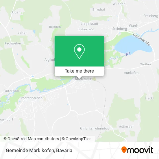 Карта Gemeinde Marklkofen